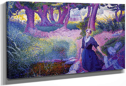 The Washerwoman By Henri Edmond Cross By Henri Edmond Cross