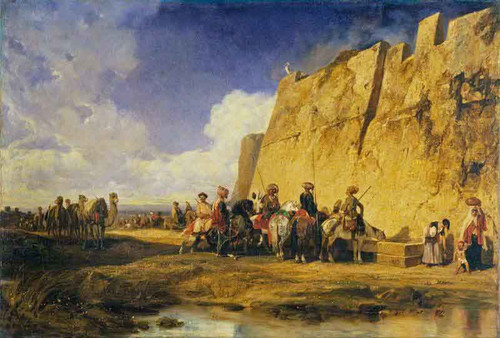 The Watering Place By Alexandre Gabriel Decamps The Watering Place By Alexandre Gabriel Decamps