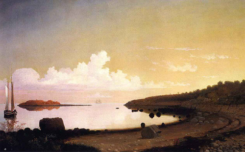 The Westen Shore With Norman's Woe By Fitz Henry Lane
