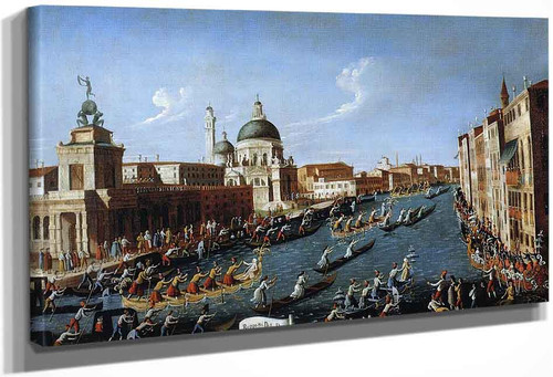 The Women's Regatta On The Grand Canal By Canaletto By Canaletto