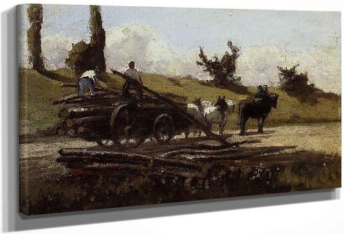 The Wood Cart By Camille Pissarro