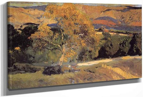 The Yellow Tree, La Granja By Joaquin Sorolla Y Bastida