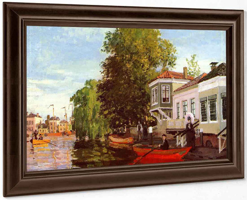 The Zaan At Zaandam By Claude Oscar Monet Print or Oil Painting