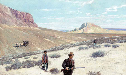 Theodore Roosevelt Sage Grouse Shooting By Henry F. Farny By Henry F. Farny
