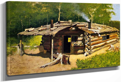 Thompson's Cabin On Silver Lake By Frederic Remington