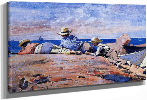 Three Boys On The Shore By Winslow Homer