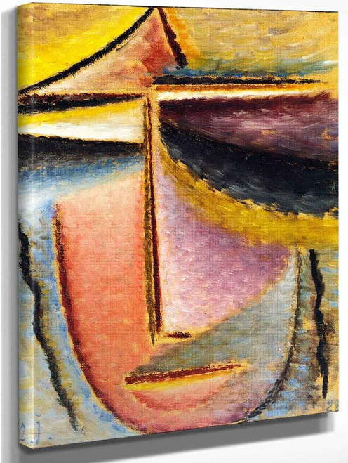 Abstract Head Head Of A Woman By Alexei Jawlensky By Alexei Jawlensky