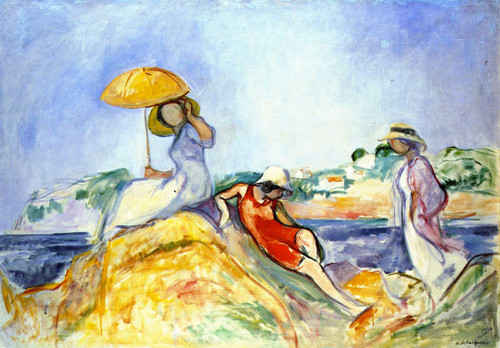 Three Woman By The Sea By Henri Lebasque By Henri Lebasque Three Woman By The Sea By Henri Lebasque By Henri Lebasque