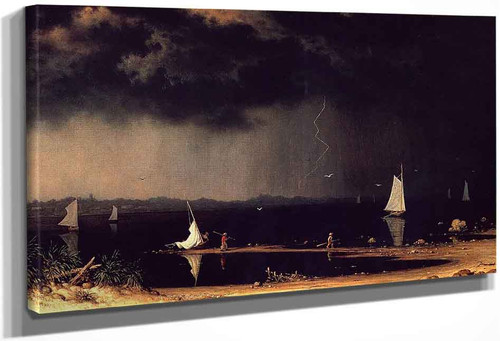 Thunder Storm On Narragansett Bay By Martin Johnson Heade