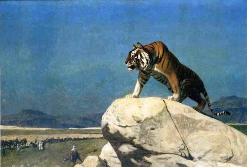 Tiger On The Lookout By Jean Leon Gerome Tiger On The Lookout By Jean Leon Gerome