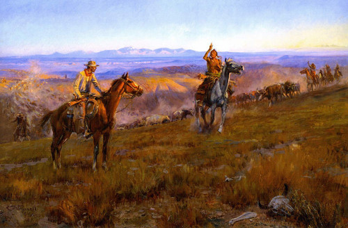 Toll Collectors By Charles Marion Russell