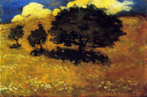 Trees In The Sun By Clarence Gagnon By Clarence Gagnon