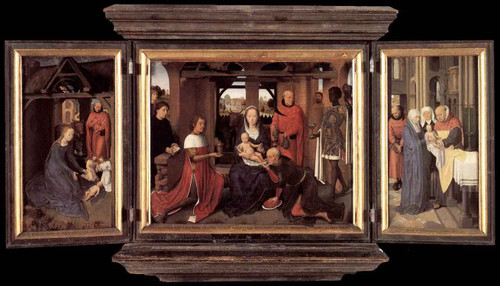 Triptych Of Jan Floreins By Hans Memling