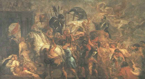 Triumphal Entry Of Henry Iv Into Paris By Peter Paul Rubens