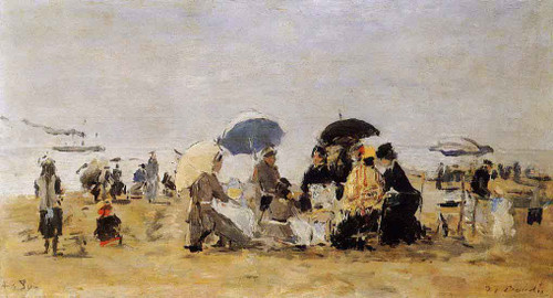 Trouville, Beach Scene22 By Eugene Louis Boudin Trouville, Beach Scene22 By Eugene Louis Boudin