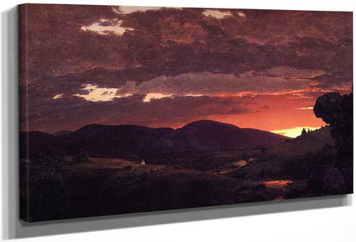 Twilight, 'Short Arbiter 'Twixt Day And Night' By Frederic Edwin Church By Frederic Edwin Church