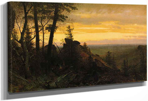 Twilight In The Shawangunk Mountains By Thomas Worthington Whittredge