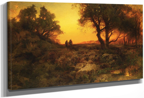 Twilight Landscape By Thomas Moran