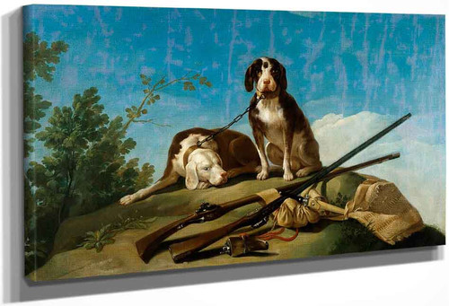 Two Dogs On A Leash By Francisco Jose De Goya Y Lucientes By Francisco Jose De Goya Y Lucientes