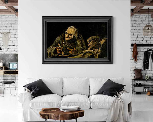 Two Old People Eating By Francisco Jose De Goya Y Lucientes Print