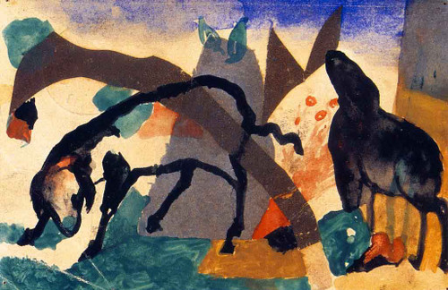 Two Sheep By Franz Marc By Franz Marc