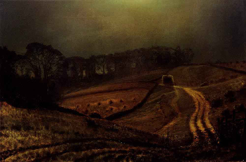 Under The Harvest Moon By John Atkinson Grimshaw By John Atkinson Grimshaw