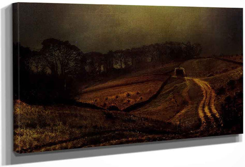 Under The Harvest Moon By John Atkinson Grimshaw By John Atkinson Grimshaw