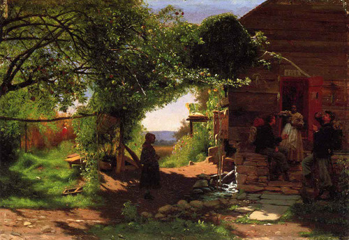 Union Soldiers Accepting A Drink By Eastman Johnson By Eastman Johnson Union Soldiers Accepting A Drink By Eastman Johnson By Eastman Johnson