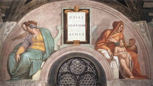 Uzziah Jotham Ahaz By Michelangelo Buonarroti By Michelangelo Buonarroti Uzziah Jotham Ahaz By Michelangelo Buonarroti By Michelangelo Buonarroti
