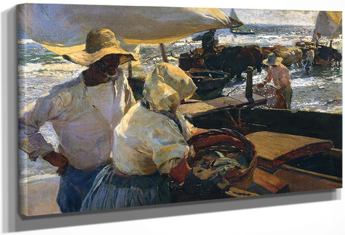 Valencia Beach, Morning Sun1 By Joaquin Sorolla Y Bastida