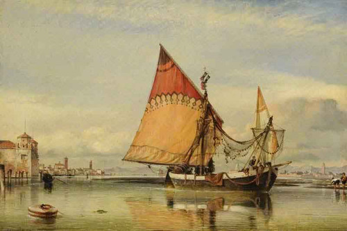 Venetian Fishing Craft Off The Adriatic Shore Of The Lido By Edward William Cooke, R.A. Venetian Fishing Craft Off The Adriatic Shore Of The Lido By Edward William Cooke, R.A.