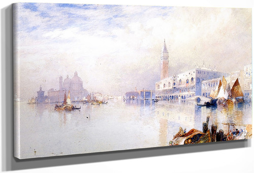 Venetian Scene1 By Thomas Moran