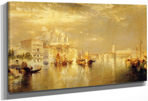 Venetian Scene2 By Thomas Moran