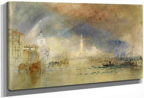Venice, Looking Towards The Dogana And San Giorgio Maggiore, With A Storm Approaching By Joseph Mallord William Turner