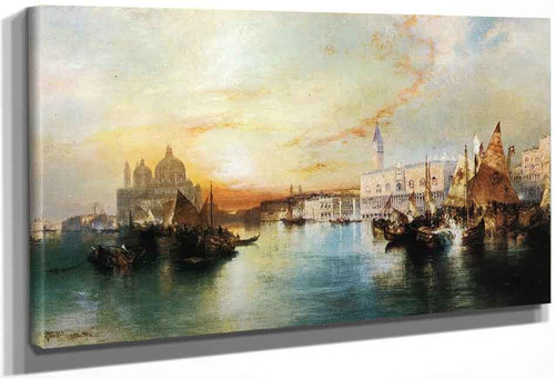 Venice From The Lagoon By Thomas Moran