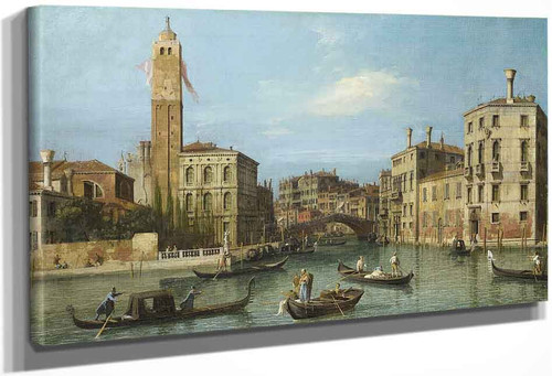 Venice S. Geremia And The Entrance To The Cannaregio By Canaletto By Canaletto