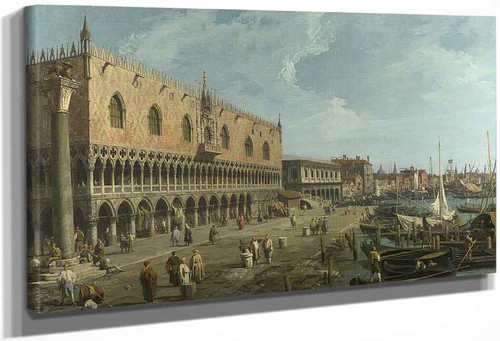 Venice The Doge's Palace And The Riva Degli Schiavoni By Canaletto By Canaletto
