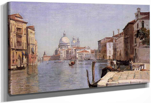 Venice View Of Campo Della Carita From The Dome Of The Salute By Jean Baptiste Camille Corot