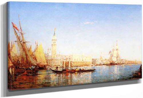 Venise, Le Bassin Vue De La Giudecca By Felix Francois Georges Philbert Ziem