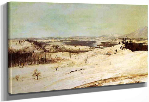 View From Olana In The Snow By Frederic Edwin Church By Frederic Edwin Church