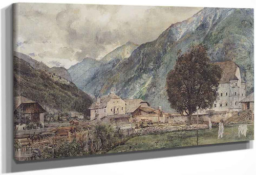 View Of Bockstein And The Entrance To Anlauftal By Rudolf Von Alt