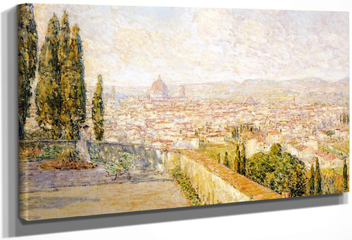 View Of Florence From San Miniato By Frederick Childe Hassam