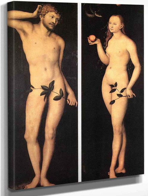 Adam And Eve3 By Lucas Cranach The Elder By Lucas Cranach The Elder