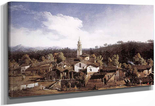 View Of Gazzada Near Varese By Bernardo Bellotto