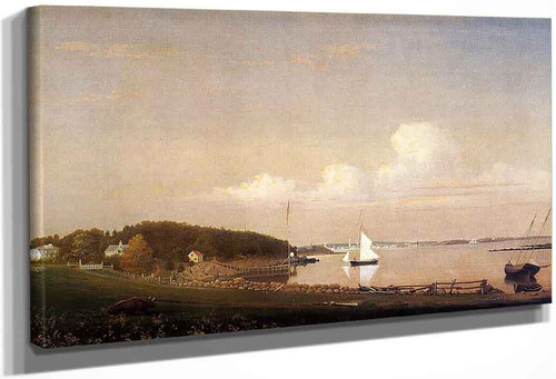 View Of Gloucester From 'Brookbank,' The Sawyer Homestead By Fitz Henry Lane