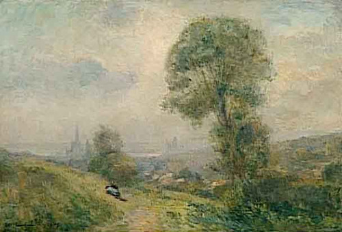 View Of Rouen From Mont Gargan By Albert Lebourg By Albert Lebourg