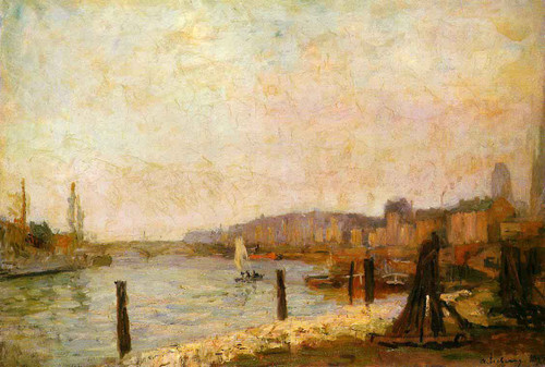 View Of Rouen In Winter By Albert Lebourg By Albert Lebourg