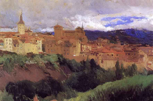 View Of Segovia By Joaquin Sorolla Y Bastida
