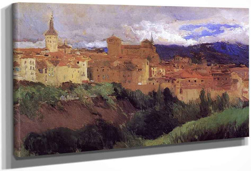 View Of Segovia By Joaquin Sorolla Y Bastida