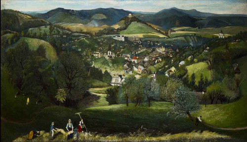 View Of Selmecbanya By Tivadar Csontvary Kosztka View Of Selmecbanya By Tivadar Csontvary Kosztka